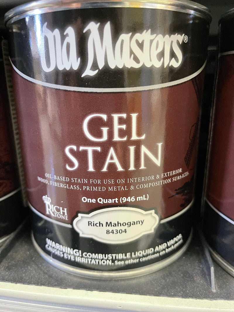 Old Masters Gel Stain 1/2 Pint - Rich Mahogany