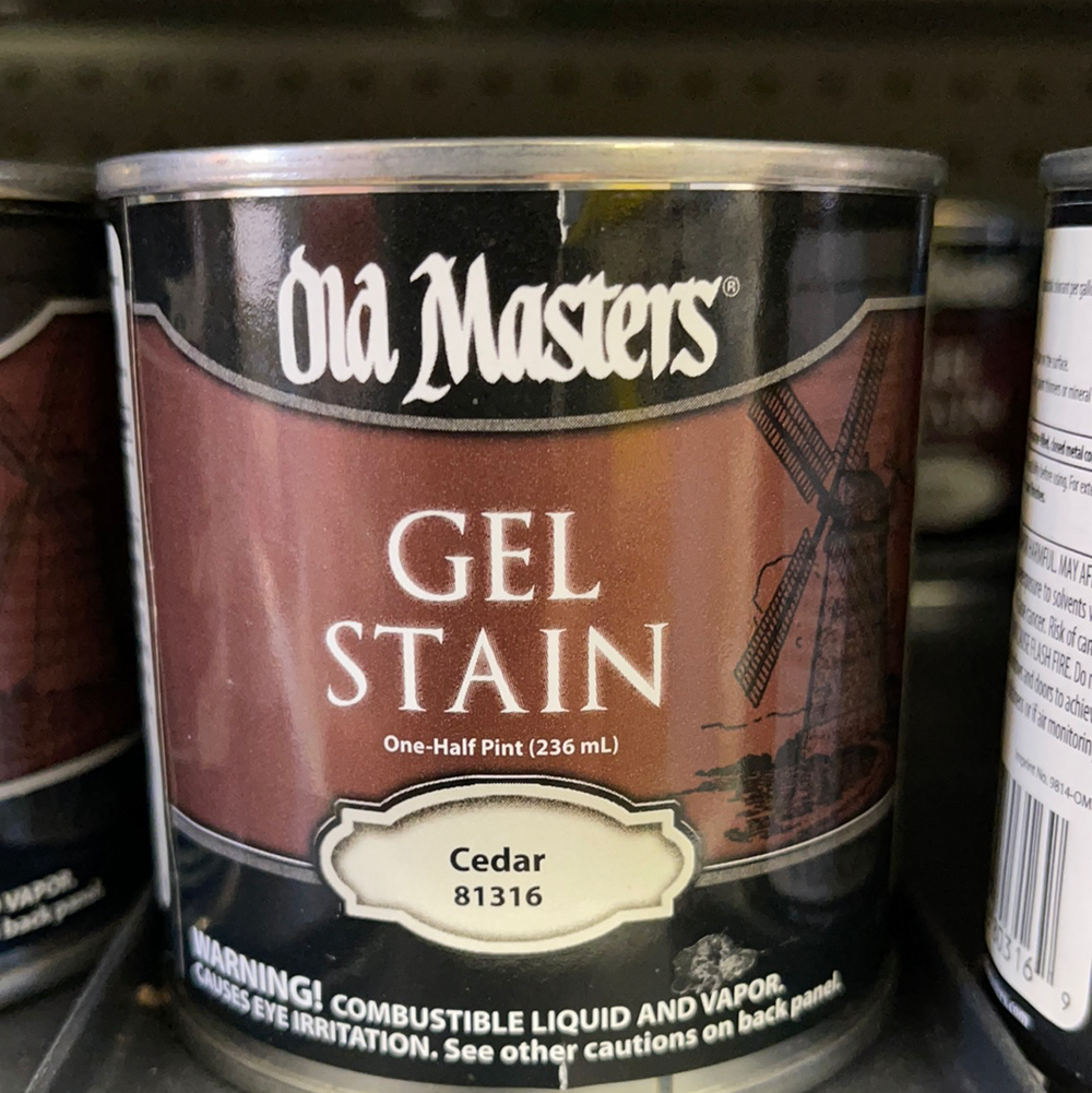 Old Masters Gel Stain 1/2 Pint - Cedar | South Bay Paints